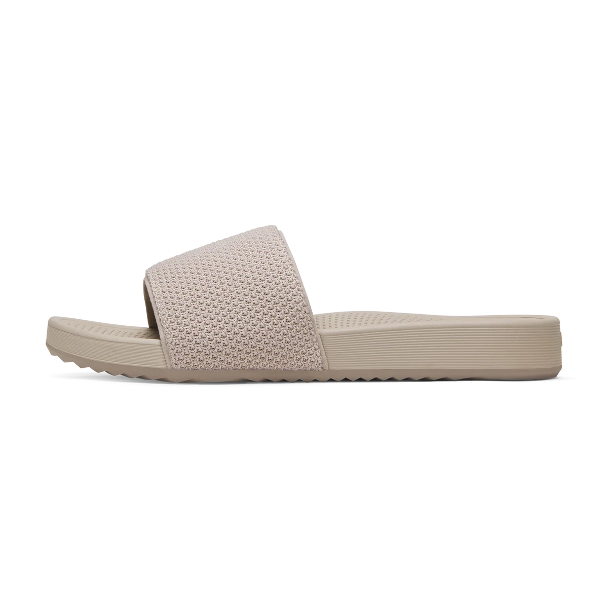 Beige Slide Sandals